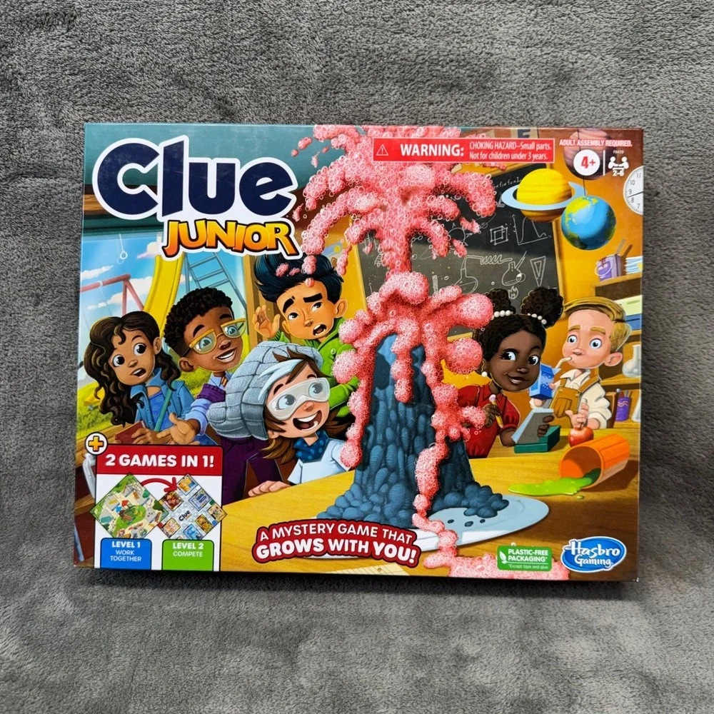 Clue Junior Board‎ Game Ages 4+ Double Sided Gameboard 2 Games in 1 Hasbro